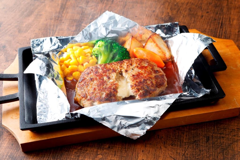 鉄板焼チーズインハンバーグ